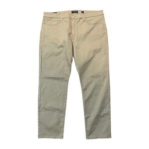 LUCKY BRAND MENS 121 SLIM STRAIGHT CHINO PANTS SANDSTONE BEIGE SIZE 40X30